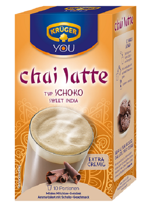 Krüger Chai latte Schoko 250g Packung Krüger Chai latte Schoko 250g Packung