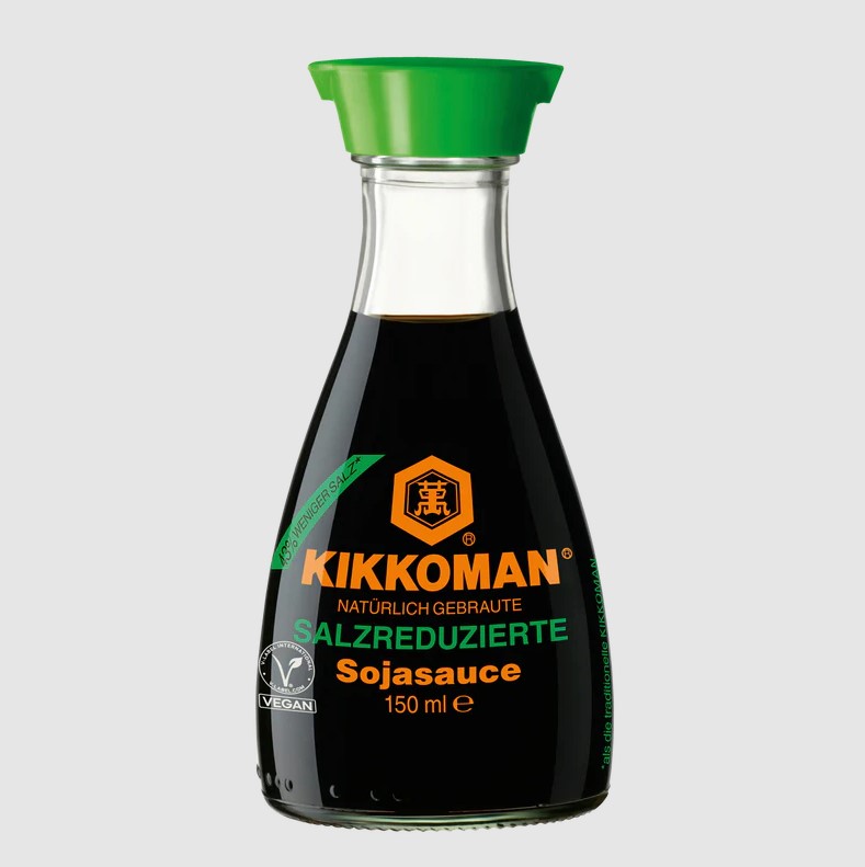 Kikkoman Soja-Sauce Less-Salt - 150 ml Dispenserflasche