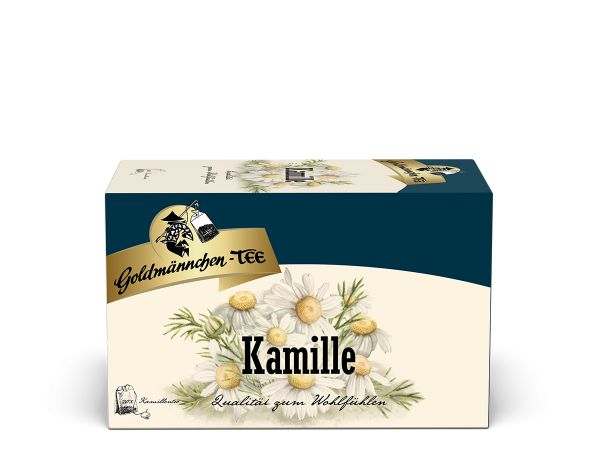 Goldmännchen Tee Kamille - Karton 12 Packungen x 20 Teebeutel = 336 g netto