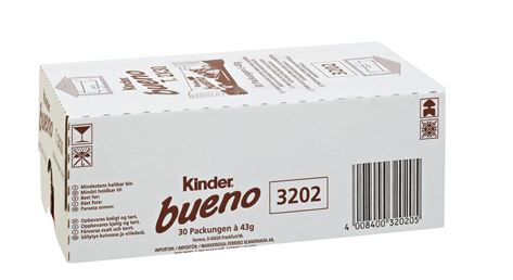 Ferrero Kinder Bueno Klassik Waffel 2er Riegel 43 g 30er Packung
