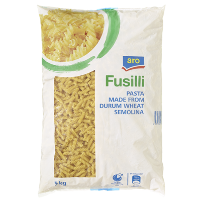 aro Fusilli Spirelli-Nudeln - 5 kg Beutel