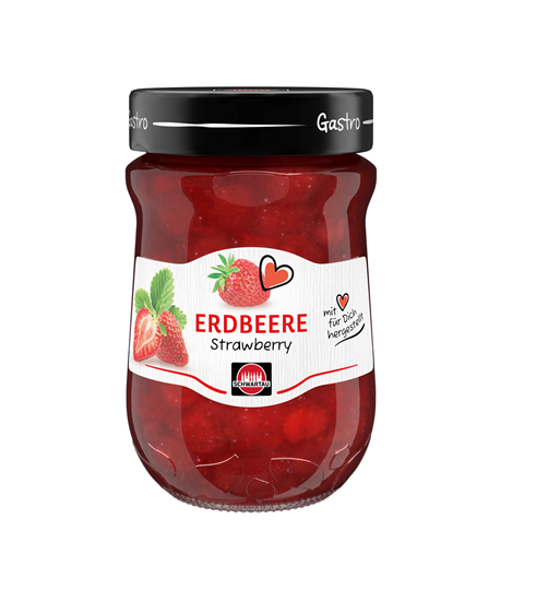 Schwartau Gastro Konfitüre extra Erdbeere - 600g Glas