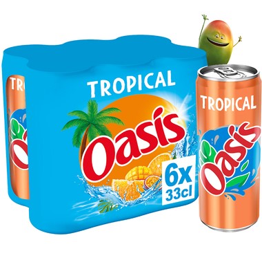 Tropical OASIS Fruchtgetränk - 6 x 33cl Dosen