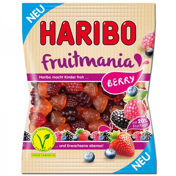 Haribo, Fruitmania Berry, 175g, Beutel