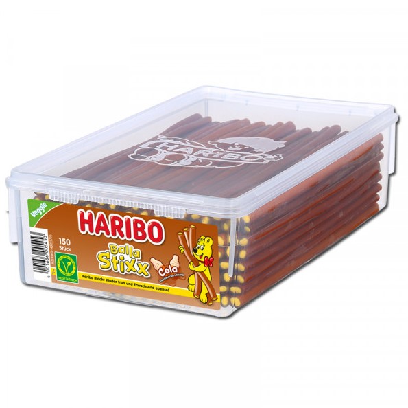 Haribo Balla Stixx Cola - Konfekt-Stangen 150 Stück Dose