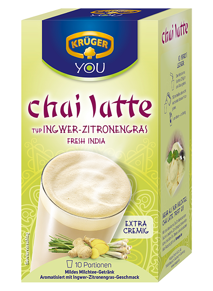 Krüger Chai latte Ingwer-Zitronengras 250g Packung Krüger Chai latte Ingwer-Zitronengras 250g Packung