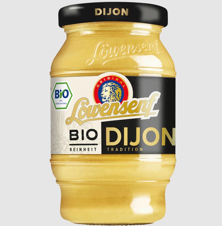 Löwensenf Bio Dijon Senf Tönnchen - 250ml Glas