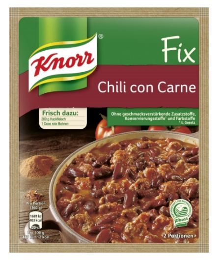 Knorr Fix, für Chili con Carne, 49g, Beutel