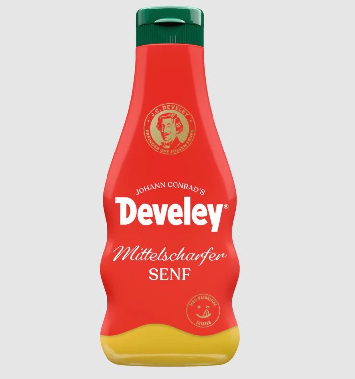 Develey Senf Mittelscharf 250ml Flasche