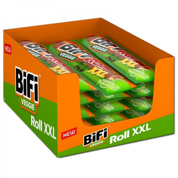 Bifi Veggie Roll XXL - Snack Salami-Style 12x70g Packung