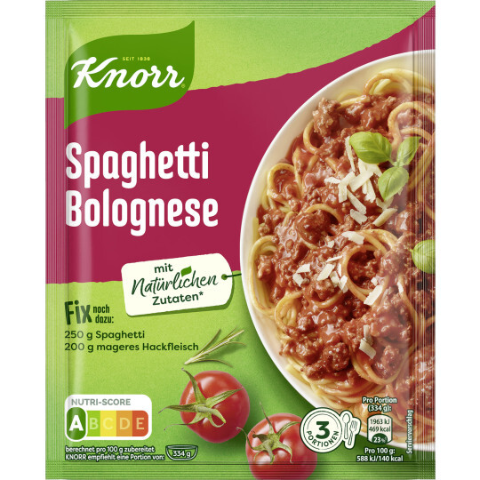 Knorr Fix Spaghetti Bolognese unsere Beste! 38g Beutel