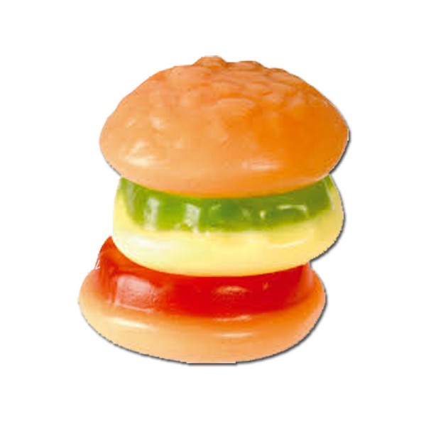 Trolli, Mini Burger, Fruchtgummi, 60 Stück, 600g, Dose