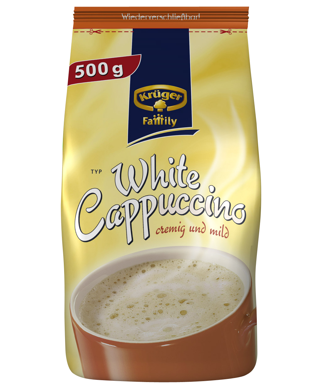 Krüger Family Cappuccino White-Vanille 500g Beutel