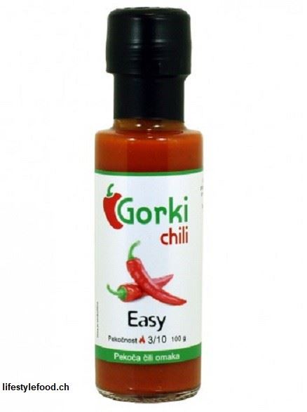 Gorki Chili, Chili, Easy Sauce, Schärfegrad 3, 100g, Flasche