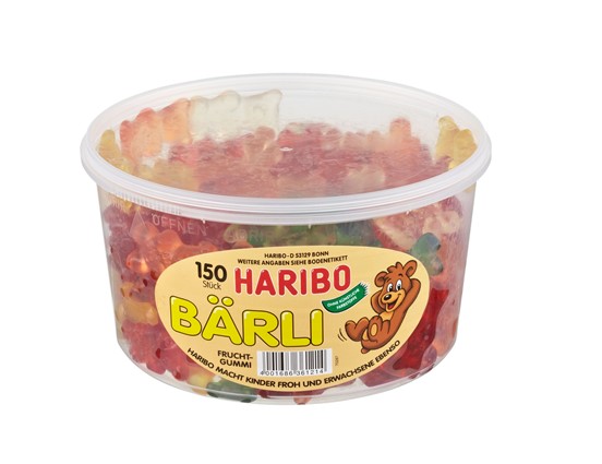 Haribo Bärli 150 Stück - 1200g Dose ab 01.07.2026