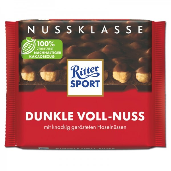 Ritter Sport Dunkle Voll-Nuss 100g Tafel