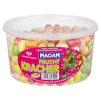 Maoam Frucht Kracher 265 Stück 2x1200g Dosen