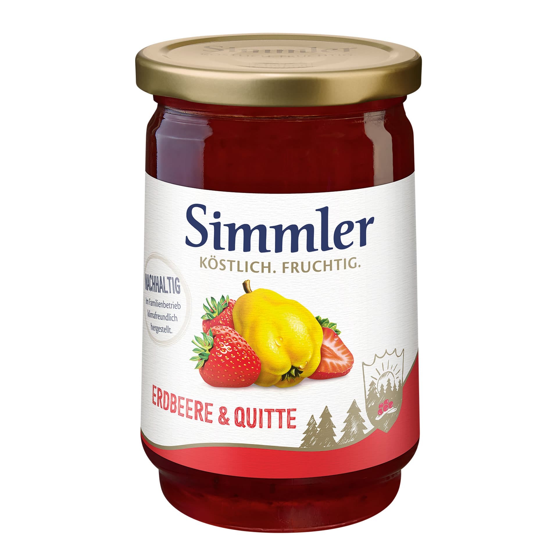 Simmler Erdbeere & Quitte 450g Glas Simmler Erdbeere & Quitte 450g Glas