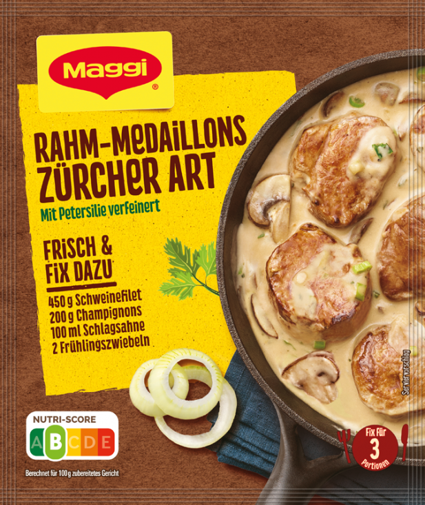 Maggi Fix für Rahm-Medaillons Zürcher Art 39g Beutel Maggi Fix für Rahm-Medaillons Zürcher Art 39g Beutel
