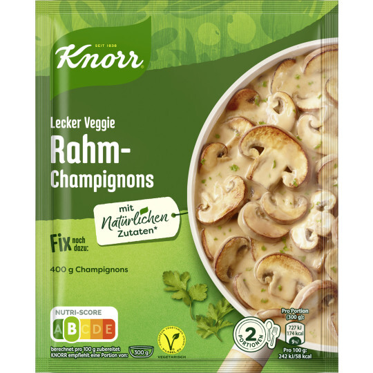 Knorr Fix Lecker Veggie Rahm-Champignons 33g Beutel Knorr Fix Lecker Veggie Rahm-Champignons 33g Beutel