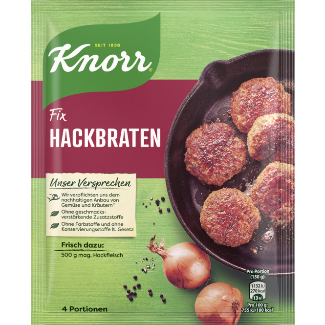 Knorr Fix, Hackbraten, 70g, Beutel