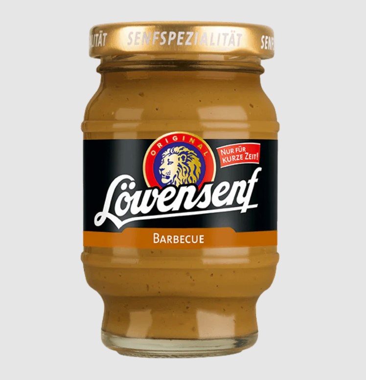 Löwensenf Senfspezialität Barbecue Tönnchen - 100ml Glas