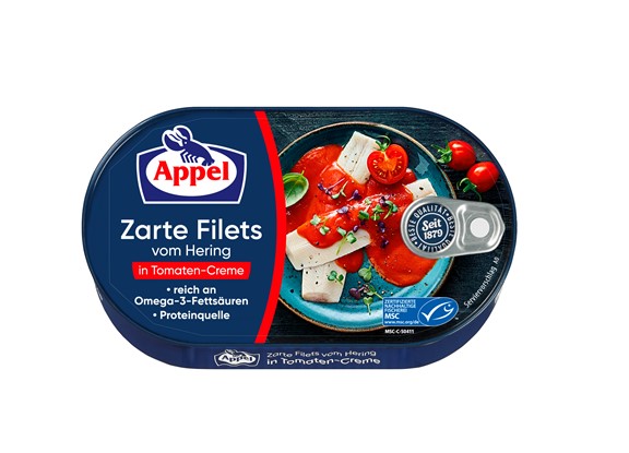 Appel MSC Heringsfilet Tomate - 5 x 200g Dose