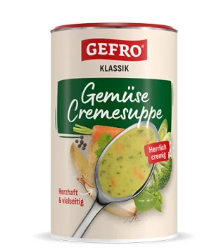 Gefro Gemüse Cremesuppe - cremig mit besonders viel Gemüse 600g Dose