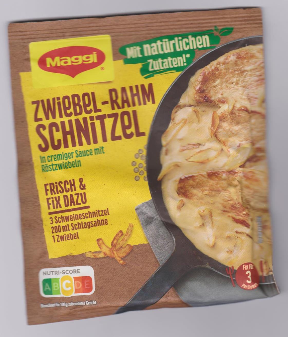 Maggi Fix für Zwiebel-Rahm Schnitzel 33g Beutel