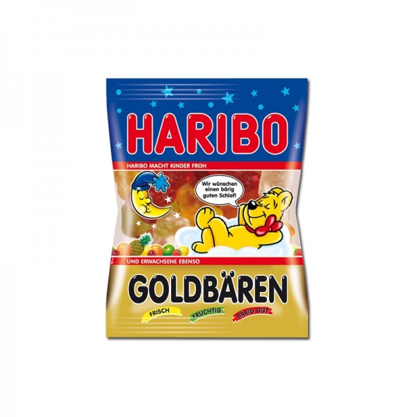 HARIBO, Gute Nacht Goldbären, 100 Minibeutel, 980g, Dose