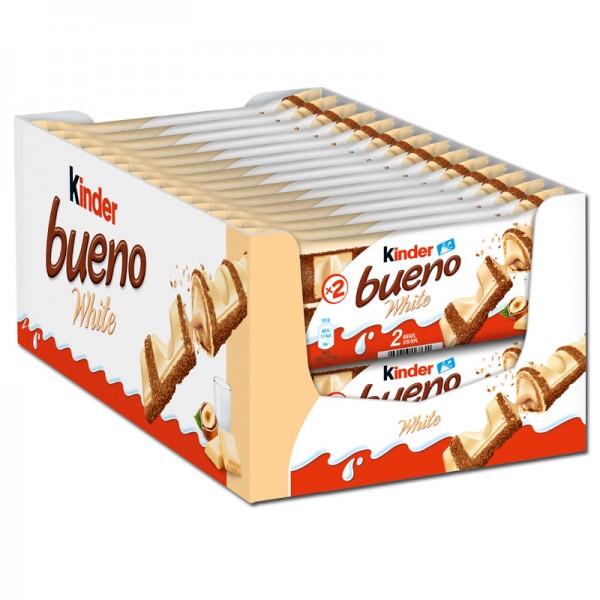 Ferrero, Kinder Bueno White, Riegel, Schokolade, 30 Stk., Packung