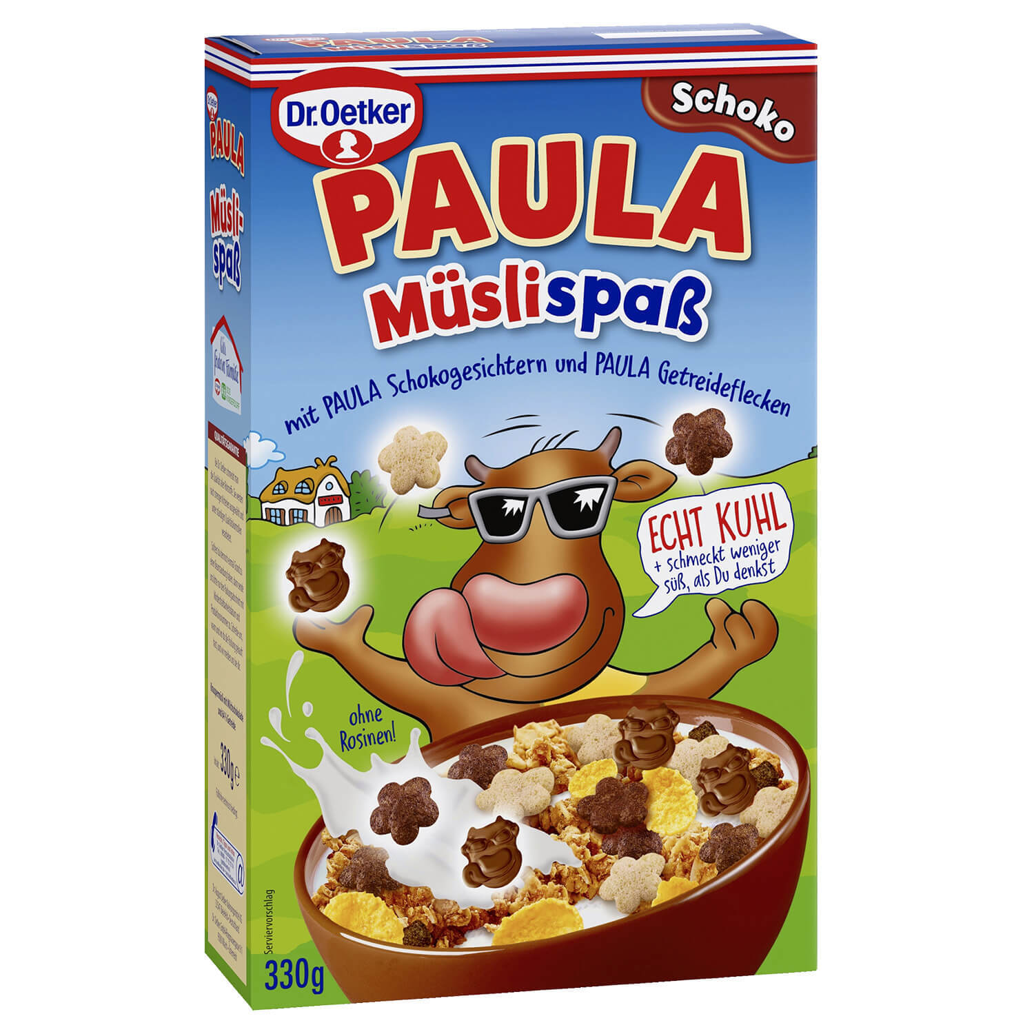 Dr. Oetker Paula Müslispass Schoko 330g Packung Dr. Oetker Paula Müslispass Schoko 330g Packung
