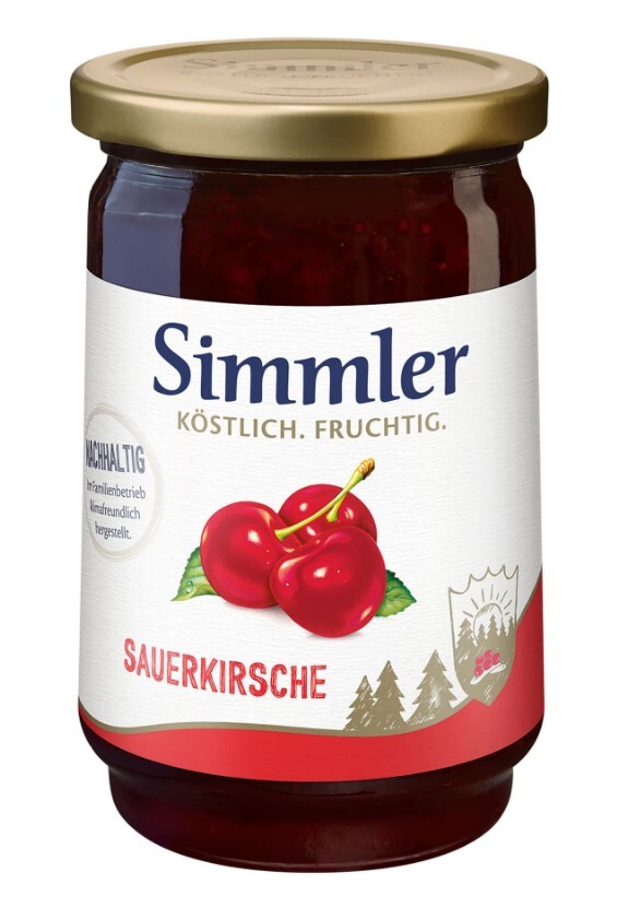 Simmler Sauerkirsche 450g Glas