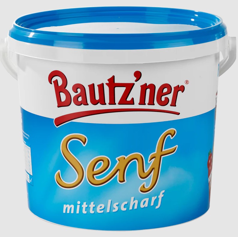 Bautzner Senf mittelscharf - 10kg Eimer