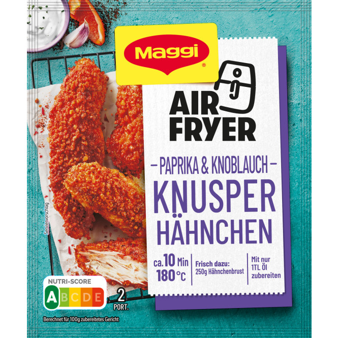 Maggi AIR FRYER Paprika & Knoblauch Knusper Hähnchen 39g Beutel