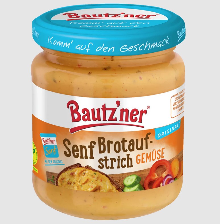 Bautzner Senf-Brotaufstrich Gemüse - 200ml Glas