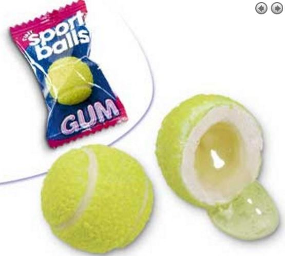 Fini, Sport Balls Kaugummi, Tennisball Bubble Gum, 200 Stück, Box