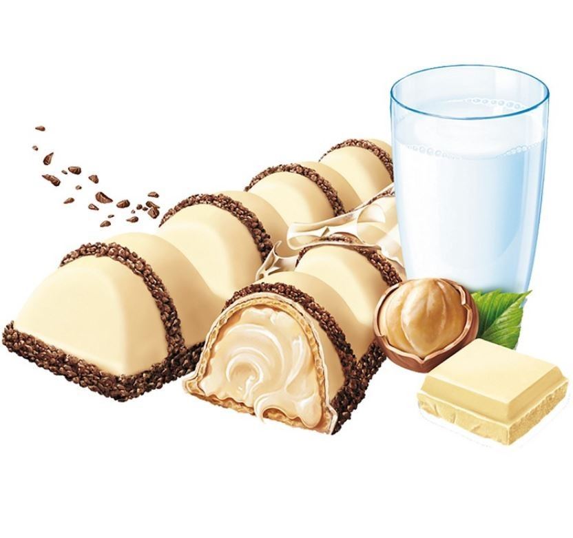 Ferrero, Kinder Bueno White, Riegel, Schokolade, 30 Stück, Box