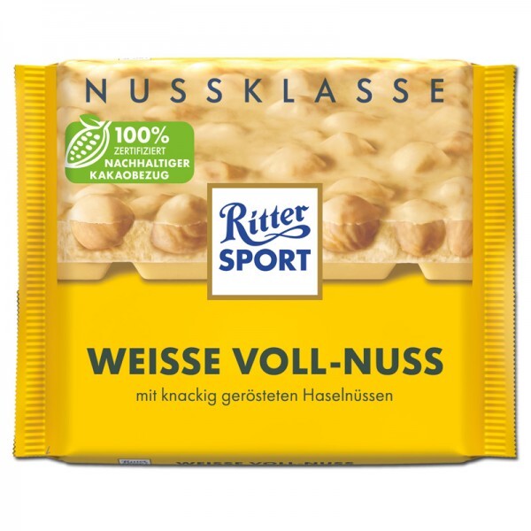 Ritter Sport Weiße Voll-Nuss 100g Tafel