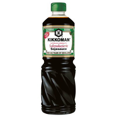 Kikkoman Sojasauce Less Salt - 975 ml Flasche