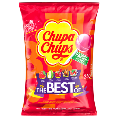 Chupa Chups Original Best Of Nachfüllbeutel 250 Stück 3000g Beutel
