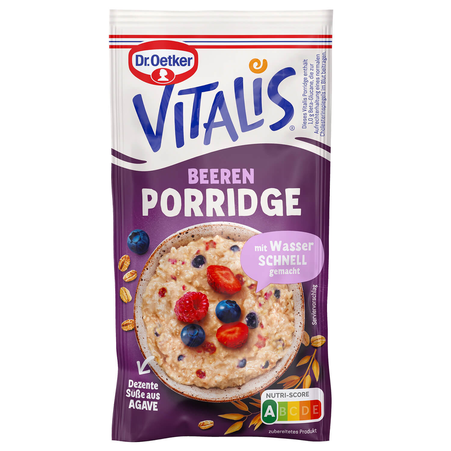 Dr. Oetker Vitalis Porridge Beeren Mix 56g Beutel Dr. Oetker Vitalis Porridge Beeren Mix 56g Beutel