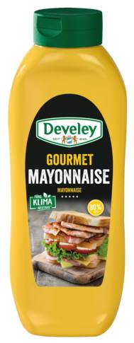 Develey, Gourmet Mayonnaise, 80%, 875ml, Kopfstandflasche