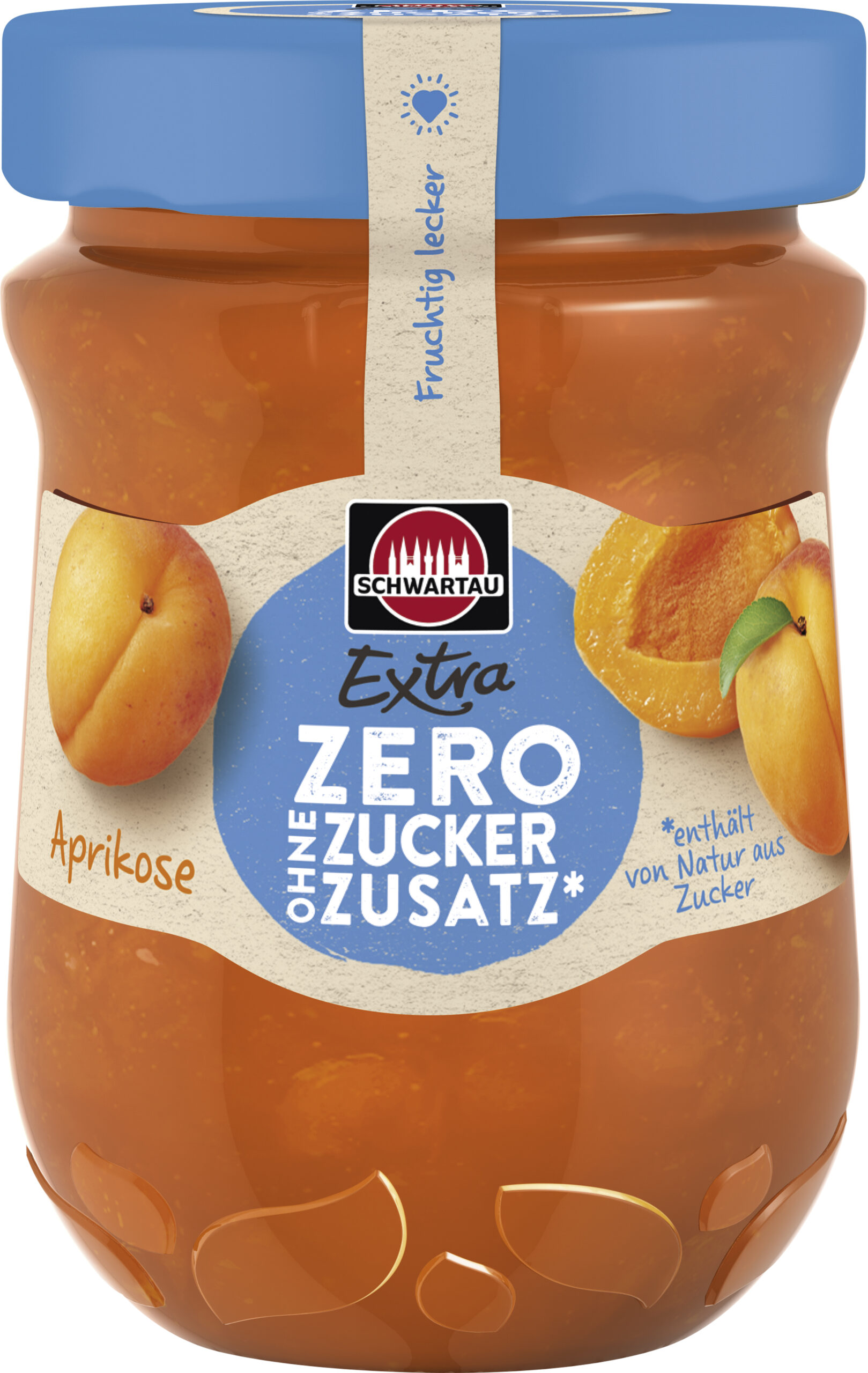 Schwartau Extra Zero Aprikose 280g Glas