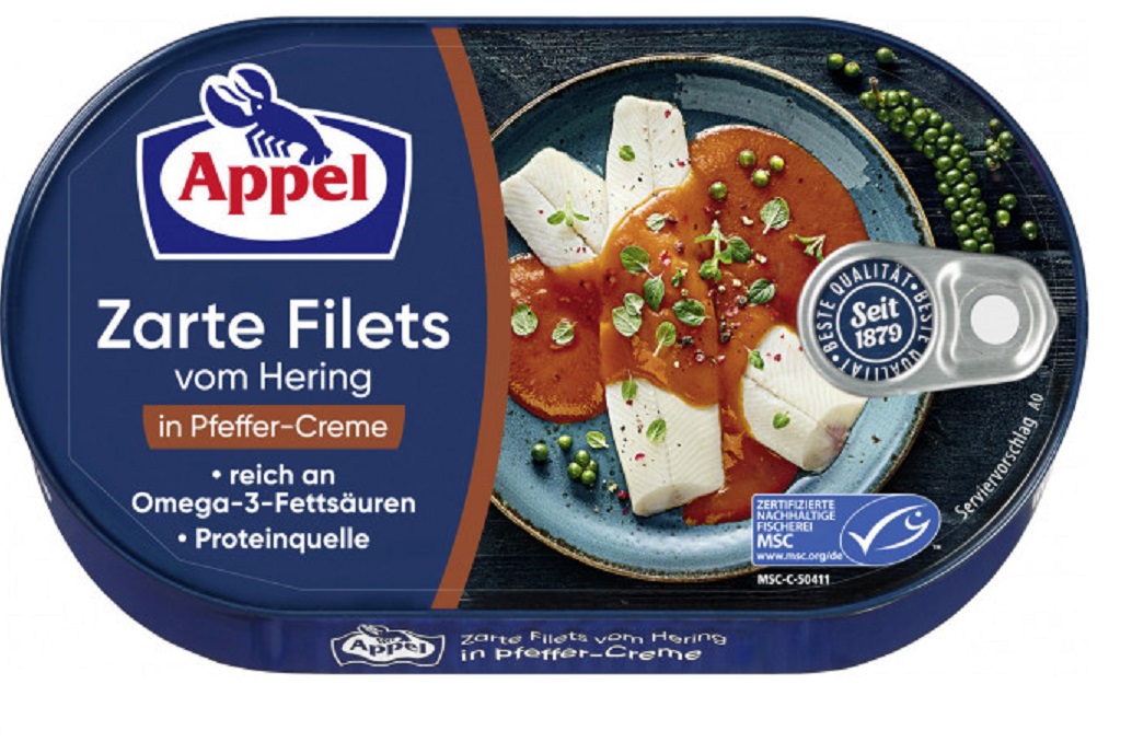 Appel zarte Heringsfilets in Pfeffer-Creme 200g Dose