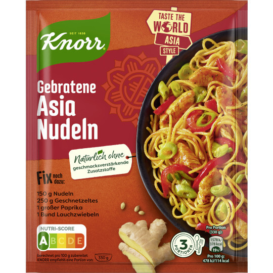 Knorr Fix für Gebratene Asia Nudeln 30g Beutel Knorr Fix für Gebratene Asia Nudeln 30g Beutel