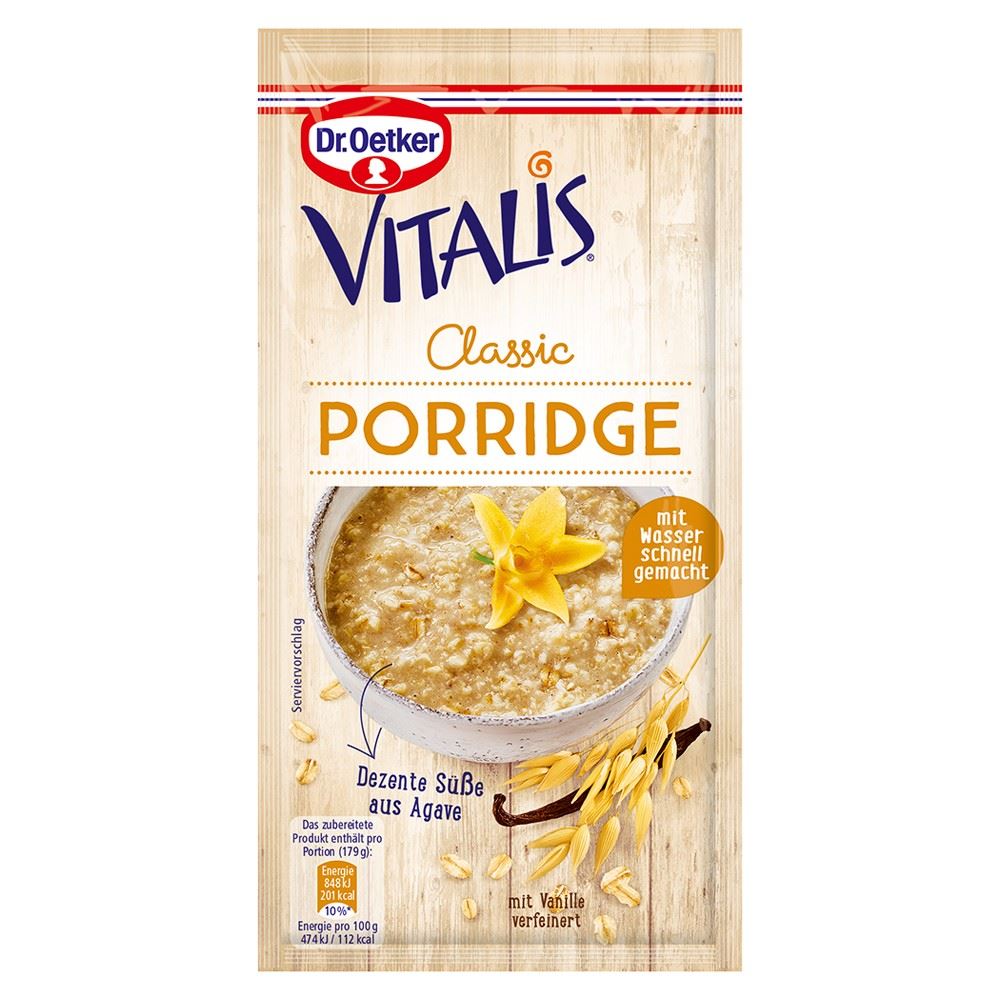 Dr. Oetker, Vitalis, Classic, Porridge, 54g, Beutel