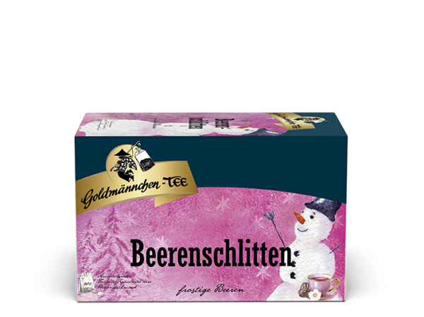 Goldmännchen Tee BeerenschlittenKarton 12 x 20 Teebeutel 50g Packung Goldmännchen Tee BeerenschlittenKarton 12 x 20 Teebeutel 50g Packung