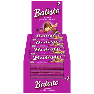 Balisto Joghurt-Beeren-Mix - 20 x 37 g Riegel Packung