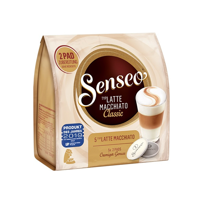 Senseo, Kaffeepads, Latte Macchiato Classic, 5 Stück, 100g, Beutel